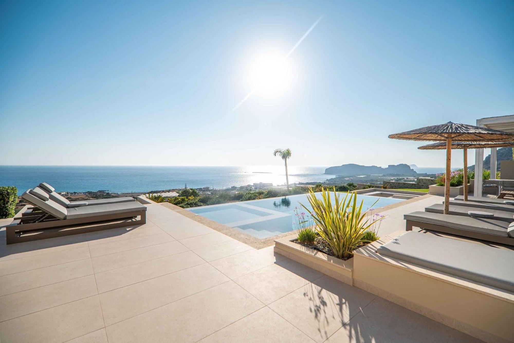 Cielo E Mare Villas I "Free" Heated Pools & Seaview Falasarna Dış mekan fotoğraf