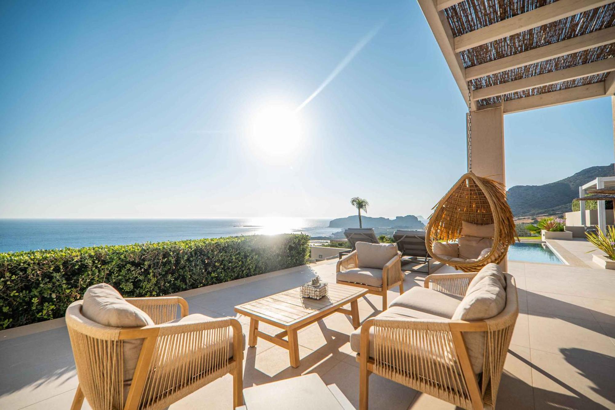 Cielo E Mare Villas I "Free" Heated Pools & Seaview Falasarna Dış mekan fotoğraf